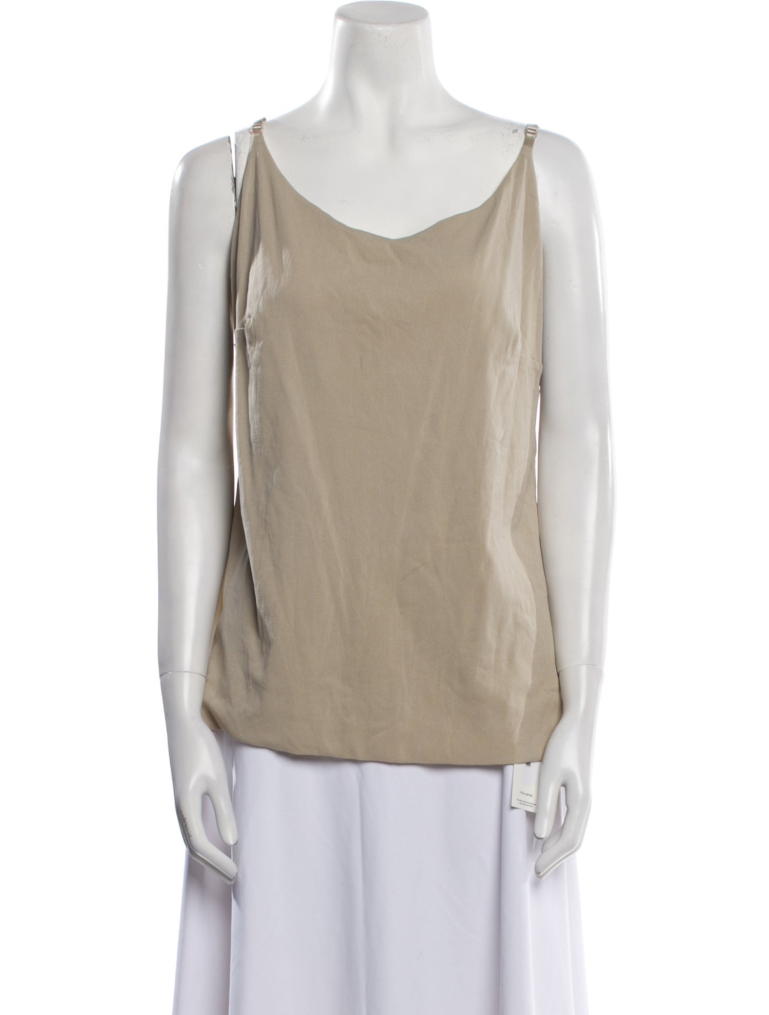 L'Agence Scoop Neck Sleeveless Top