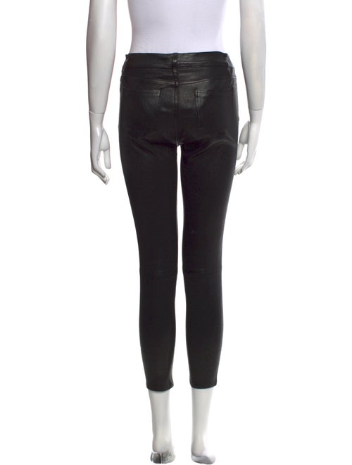 L'Agence Lamb Leather Skinny Leg Pants
