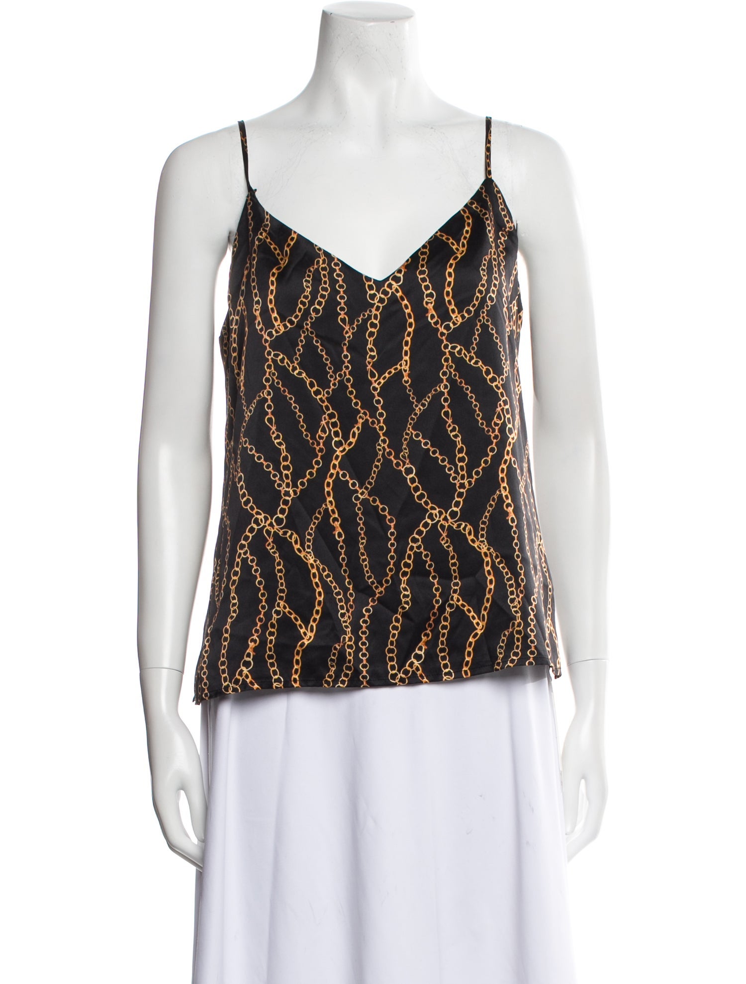 L'Agence Silk Printed Top