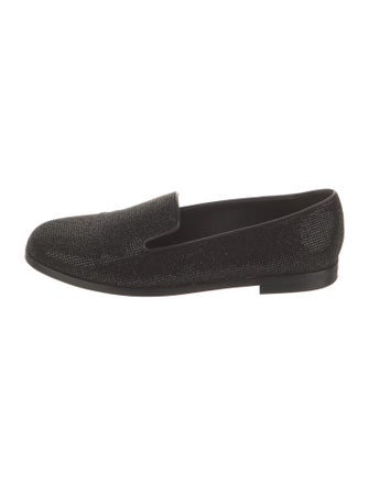 L'Agence Suede Studded Accents Loafers