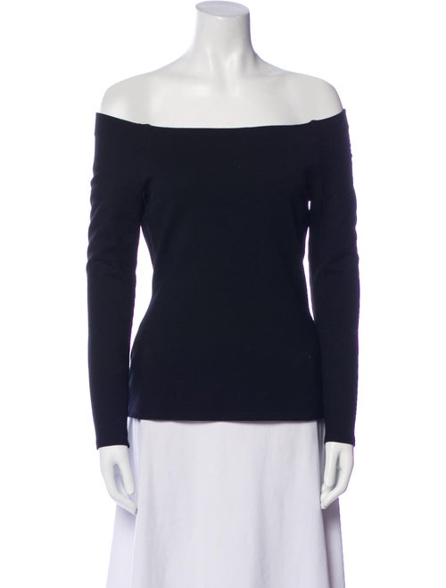 L'Agence Off-The-Shoulder Long Sleeve Top