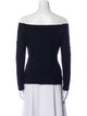 L'Agence Off-The-Shoulder Long Sleeve Top