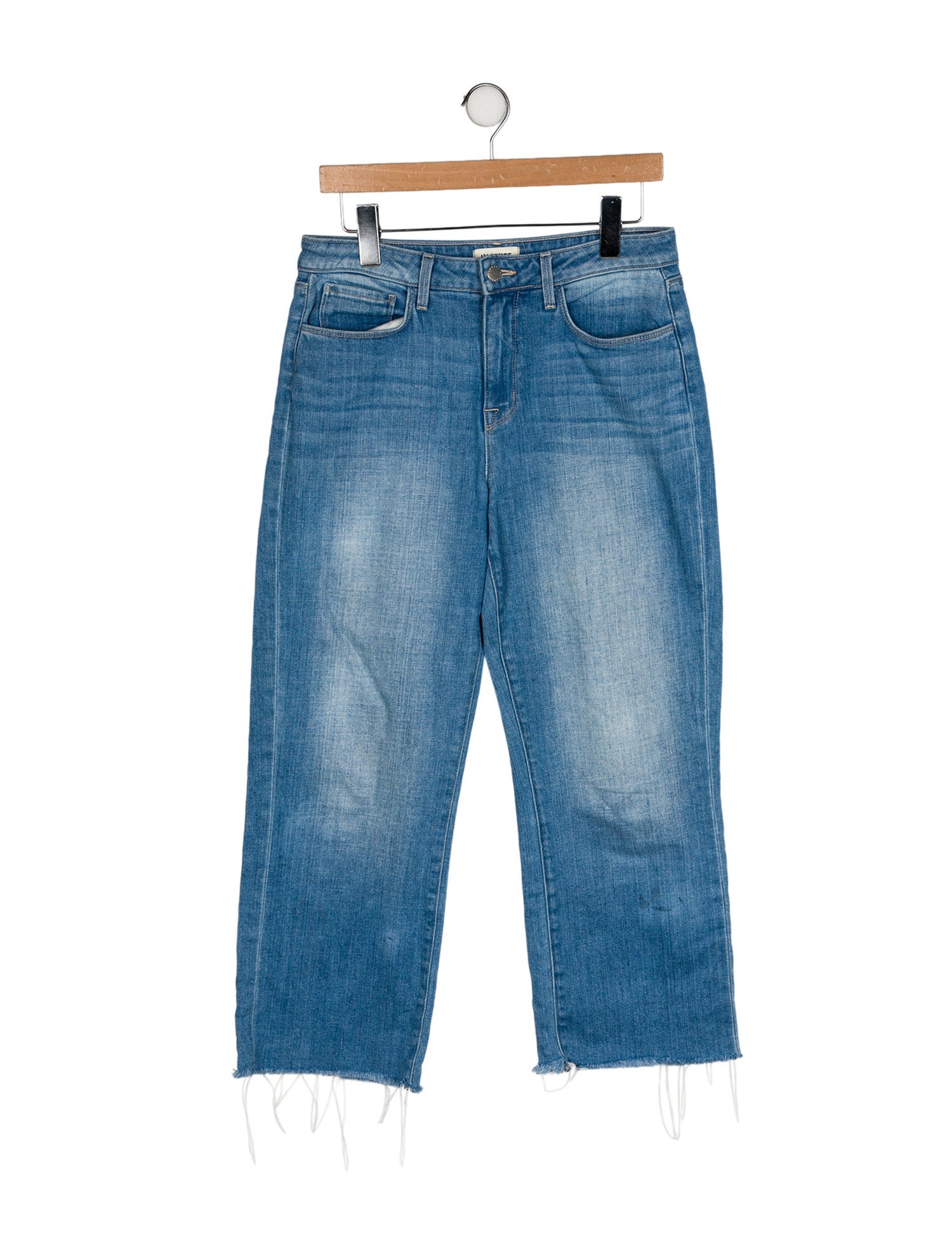L'Agence Mid-Rise Wide Leg Jeans