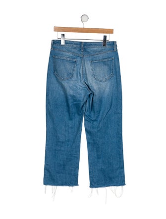 L'Agence Mid-Rise Wide Leg Jeans