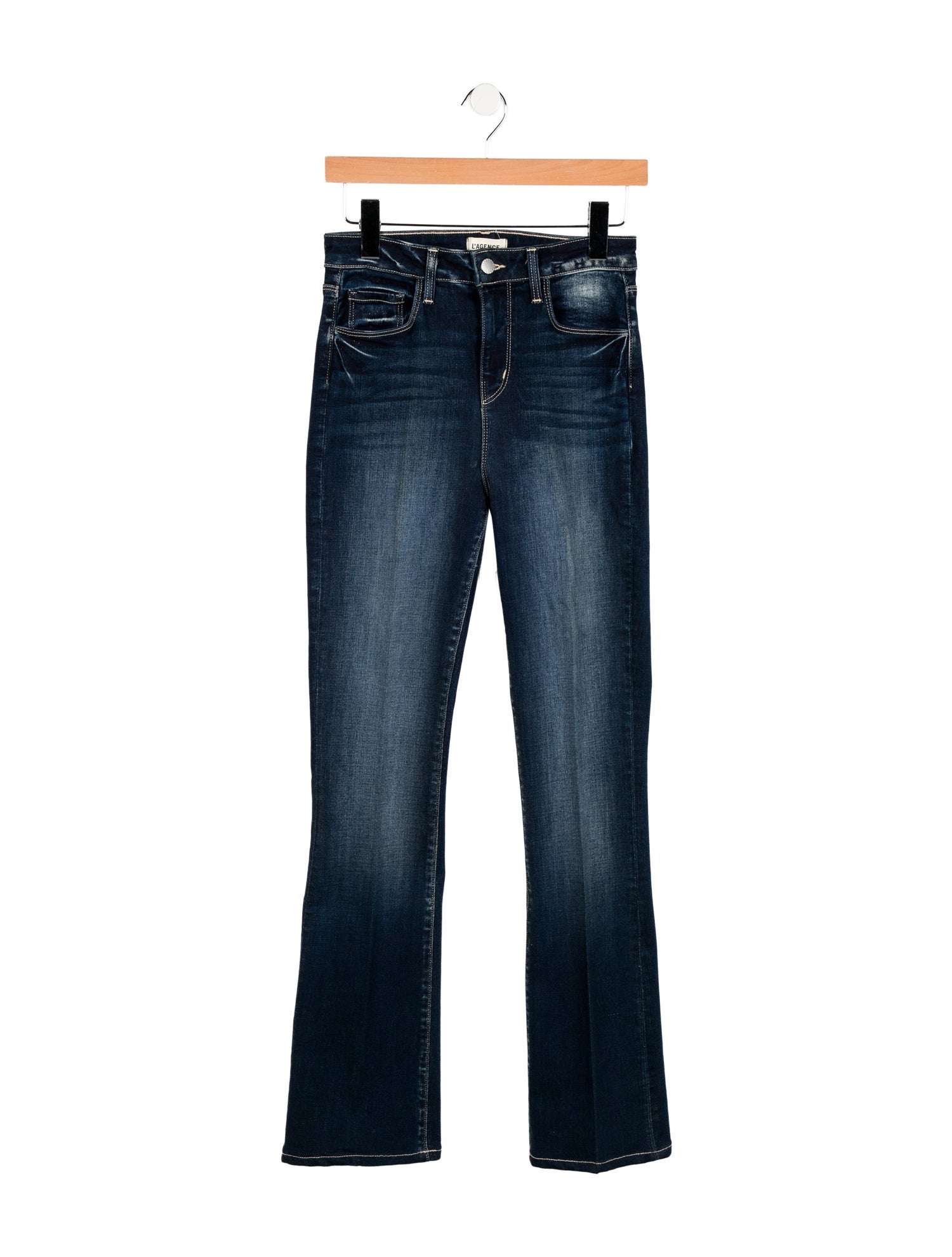L'Agence Mid-Rise Straight Leg Jeans