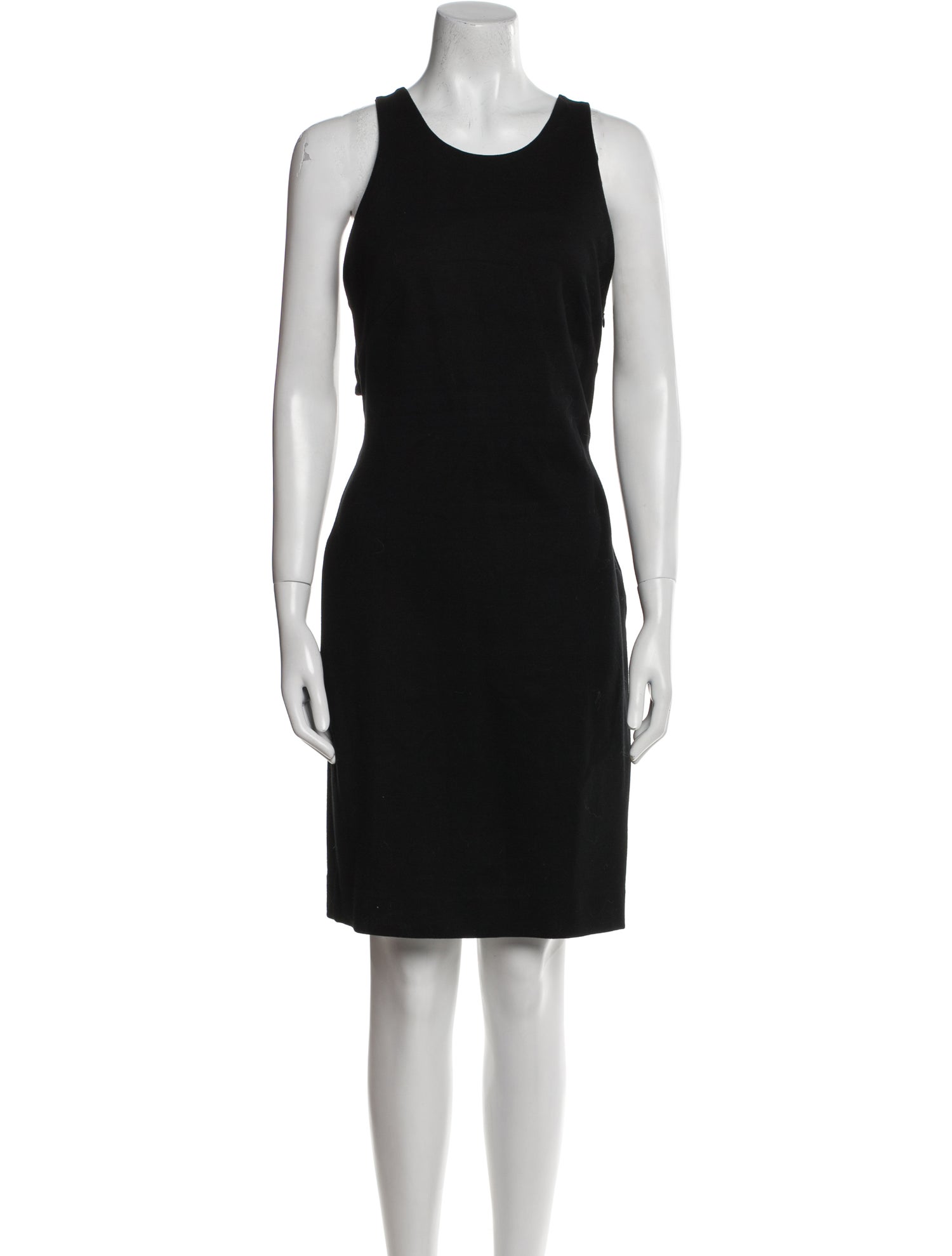 L'Agence Scoop Neck Knee-Length Dress