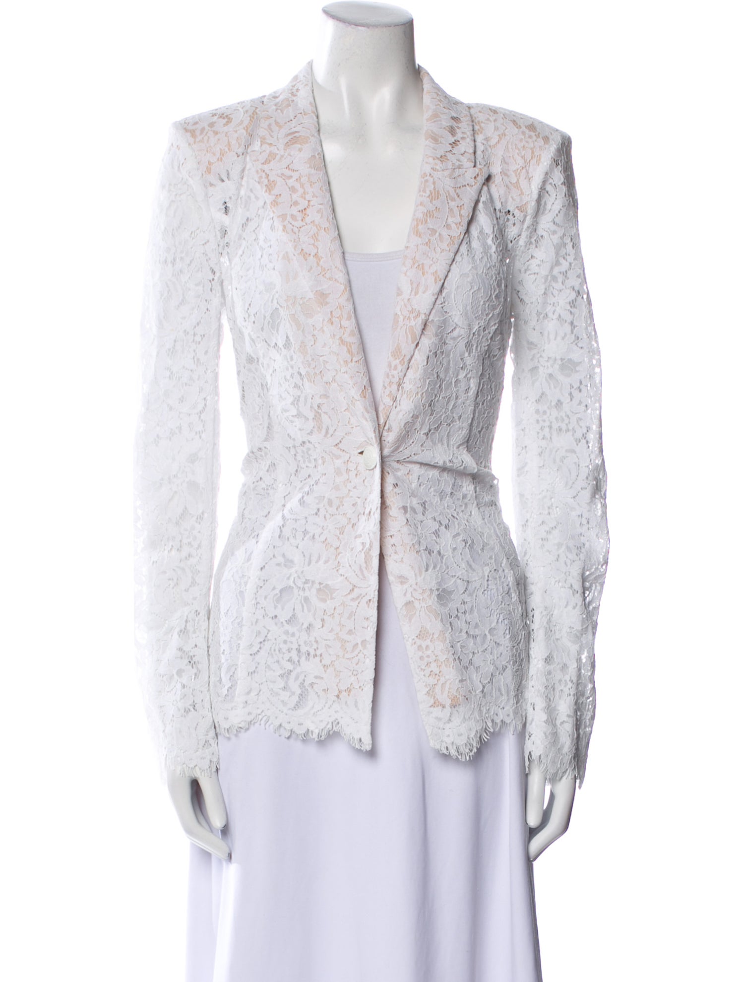 L'Agence Nylon Lace Pattern Evening Jacket w/ Tags
