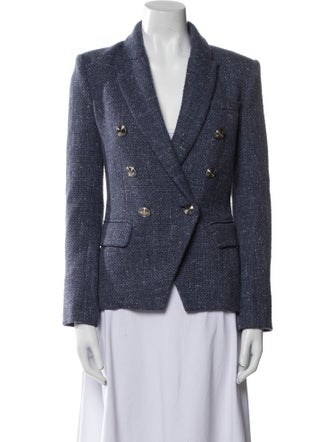 L'Agence Tweed Pattern Blazer