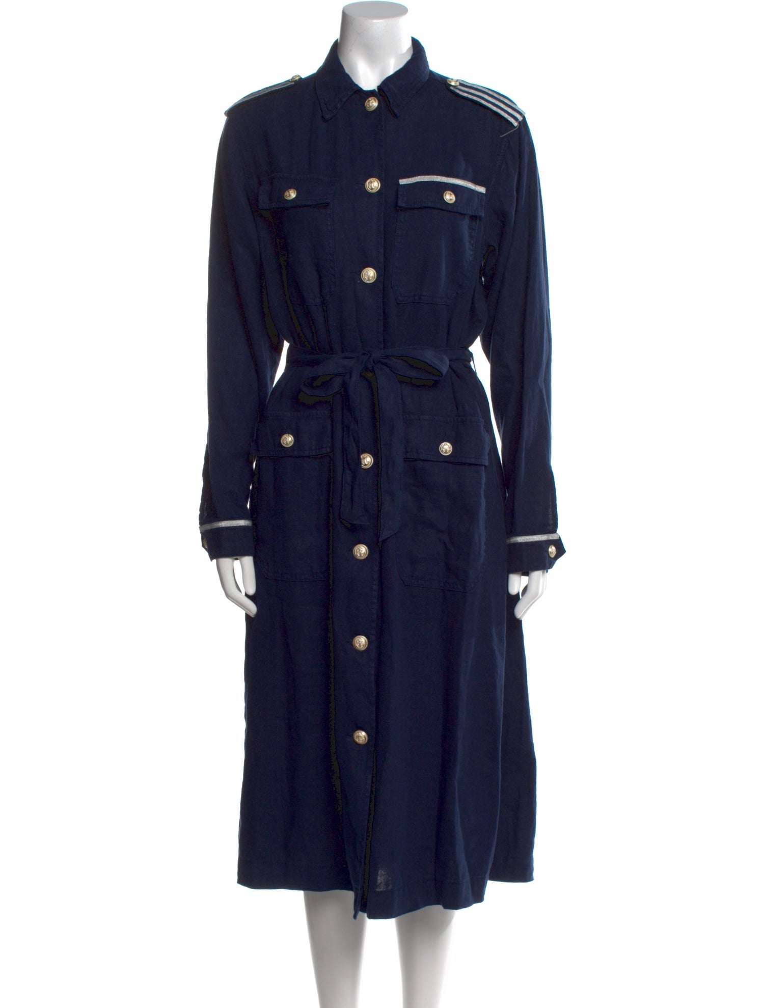 L'Agence Linen Midi Length Dress w/ Tags