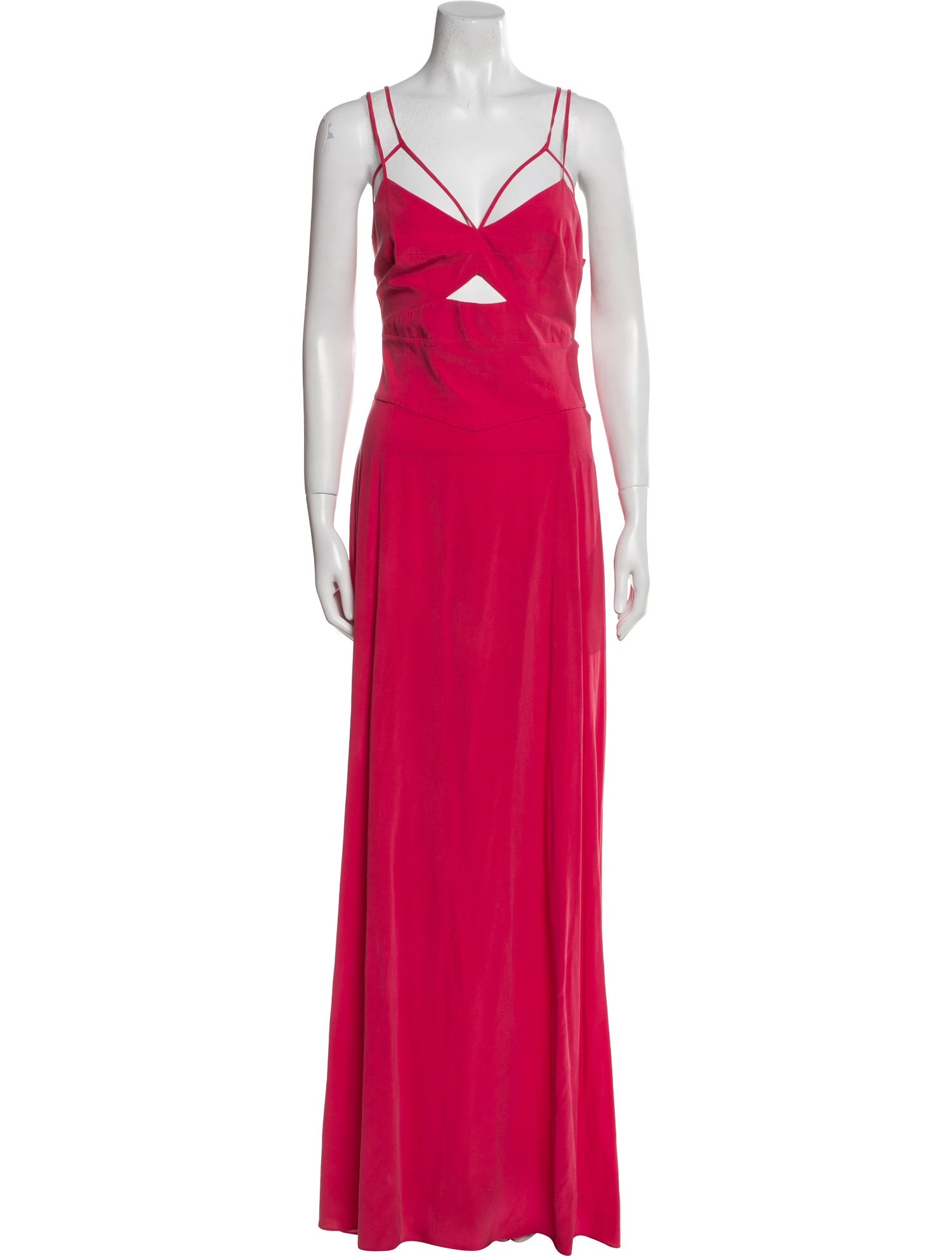 L'Agence Silk Long Dress