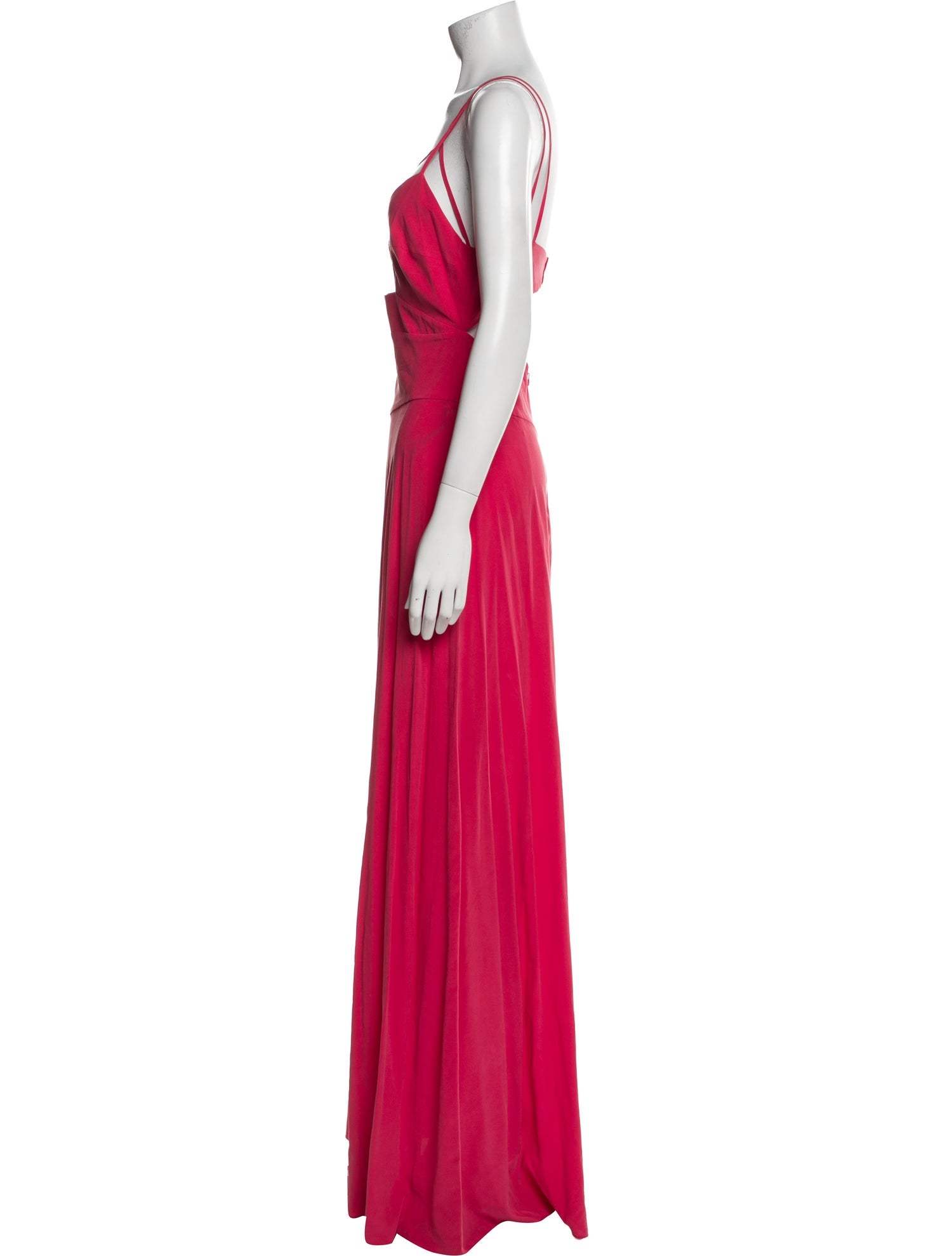 L'Agence Silk Long Dress