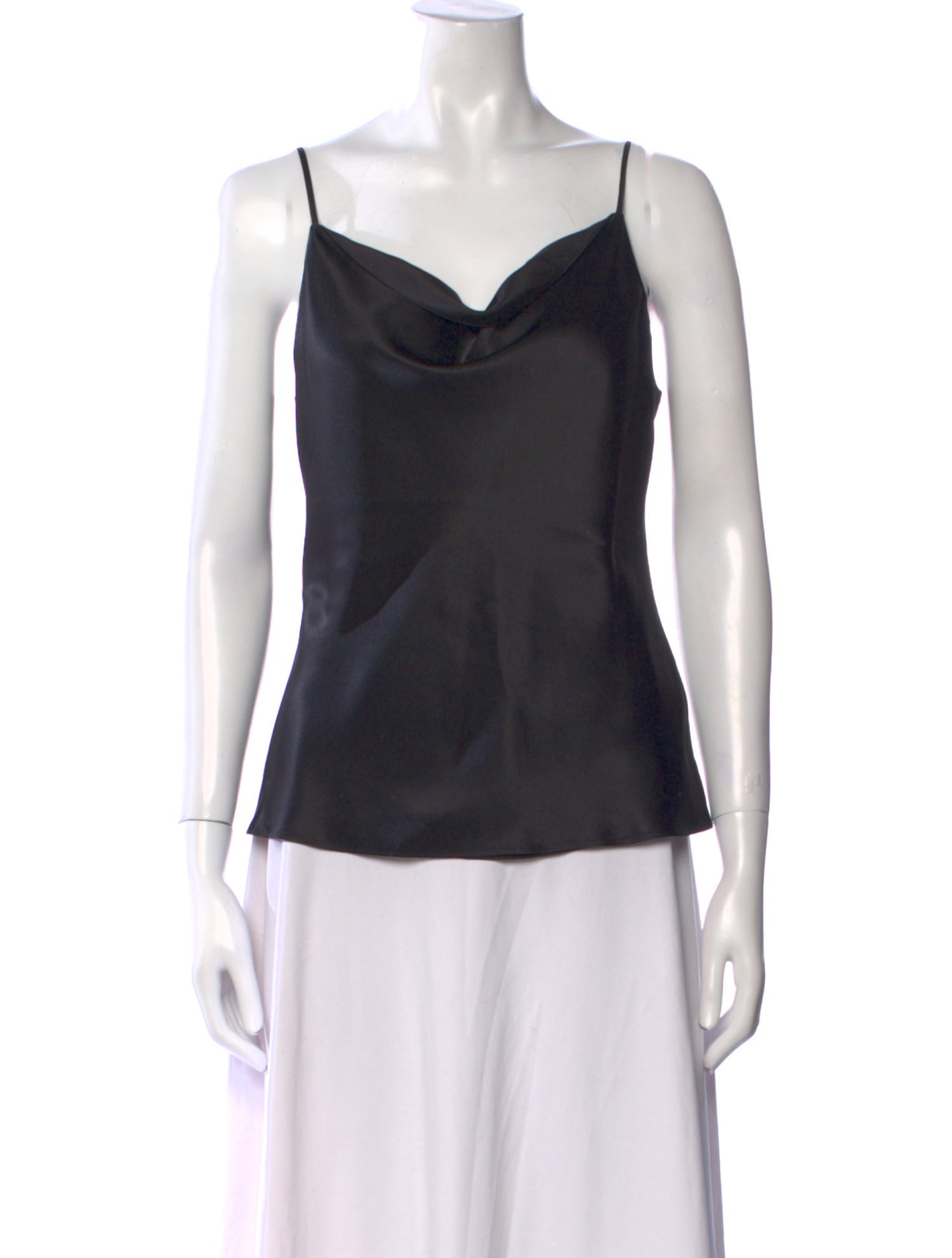 L'Agence Silk Cowl Neck Top