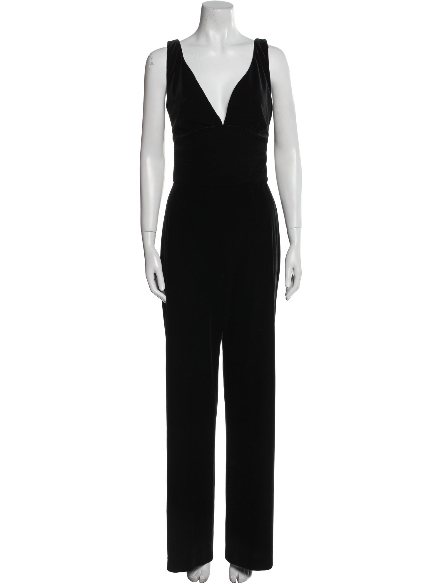 L'Agence Plunge Neckline Jumpsuit