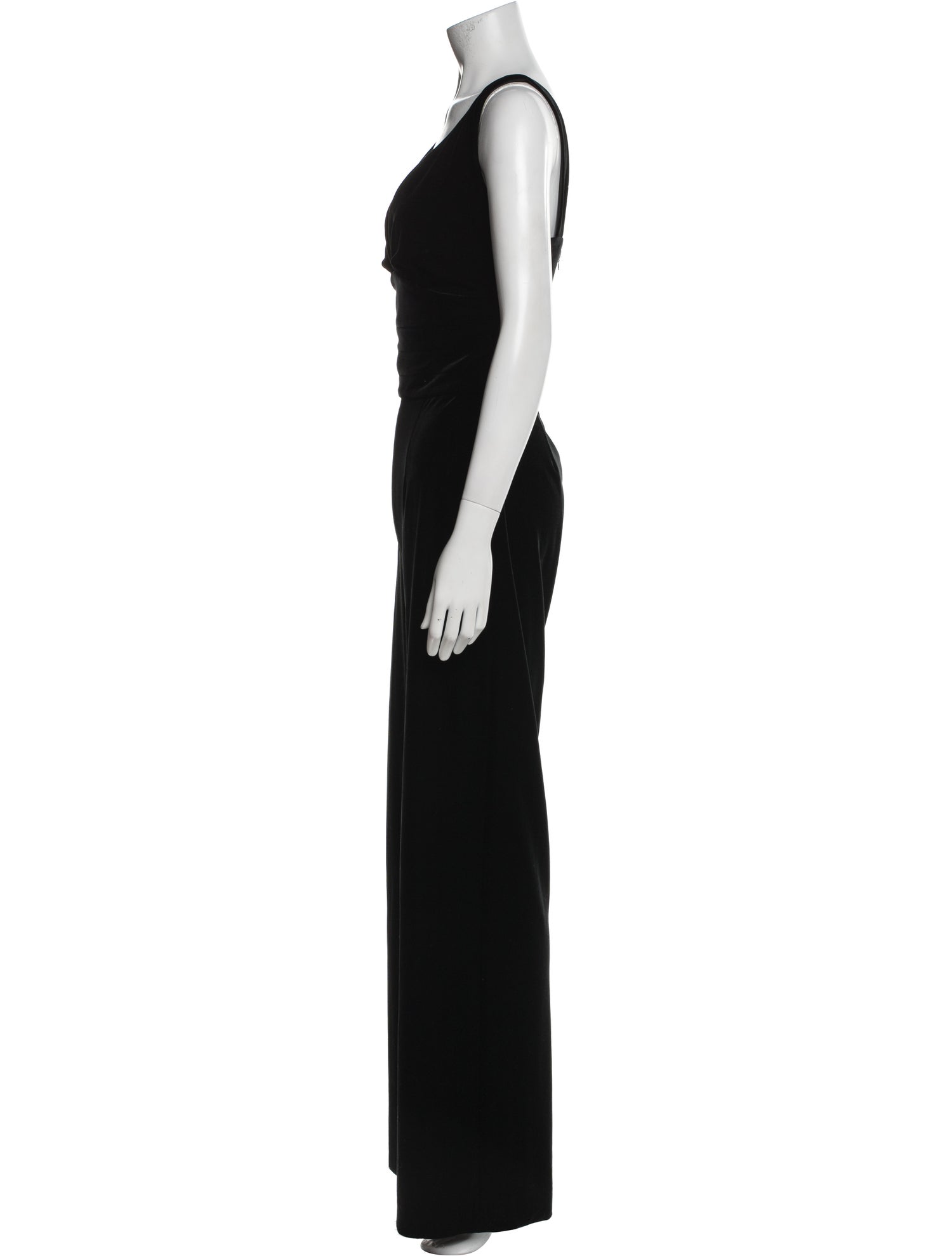 L'Agence Plunge Neckline Jumpsuit