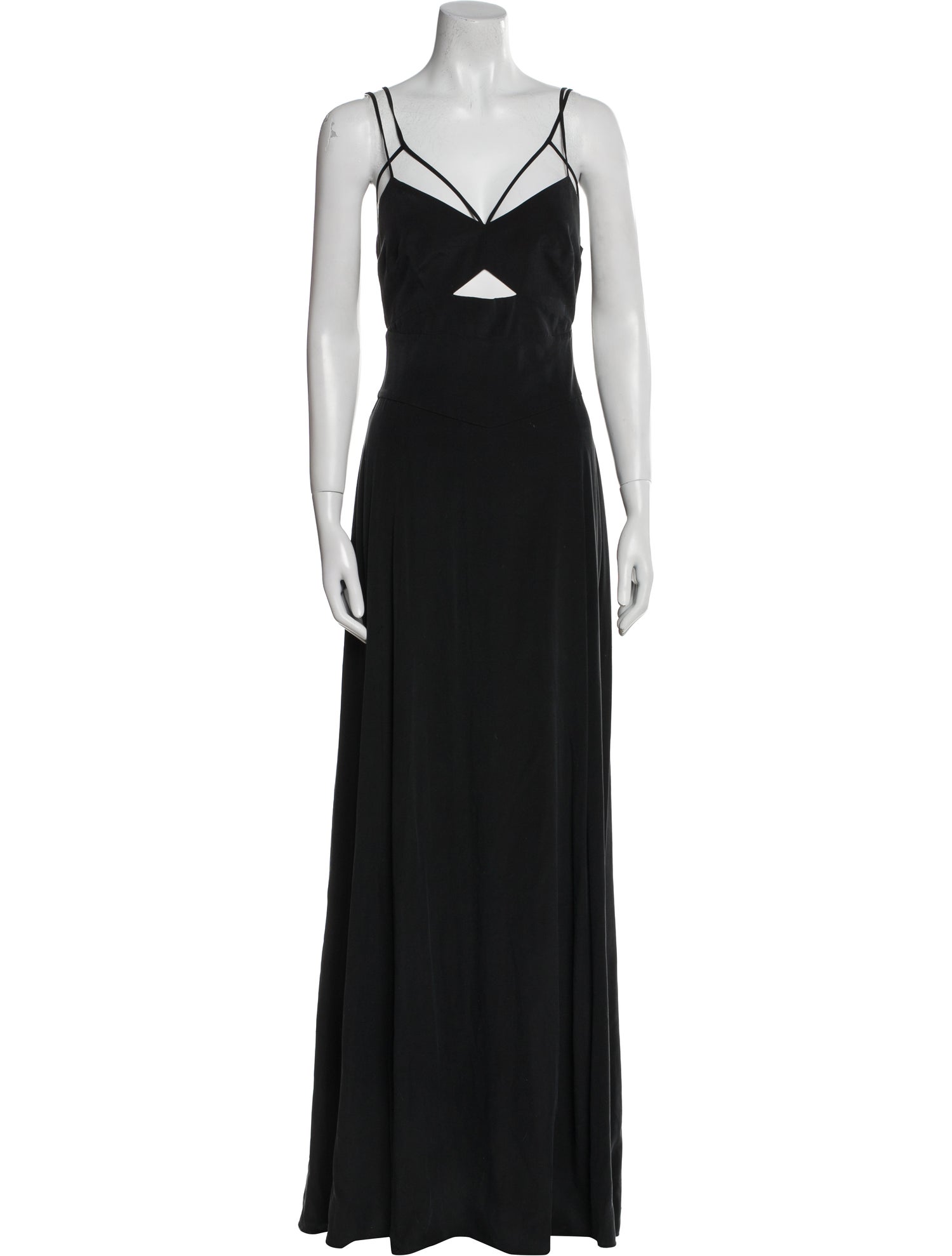 L'Agence Silk Long Dress