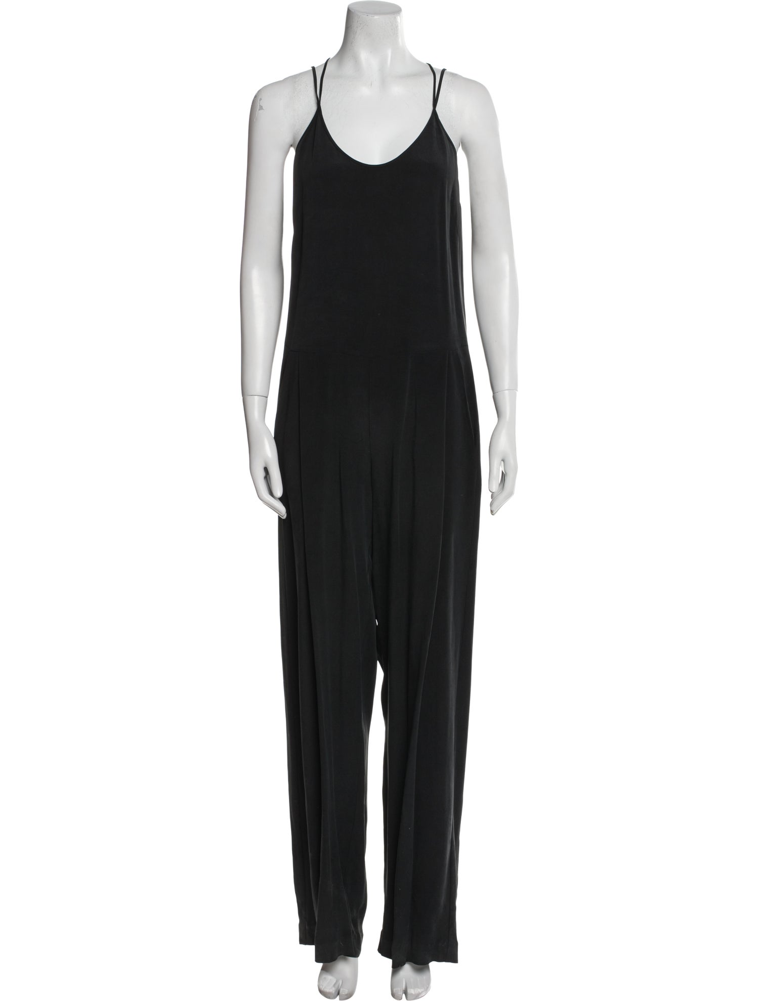 L'Agence Silk Scoop Neck Jumpsuit