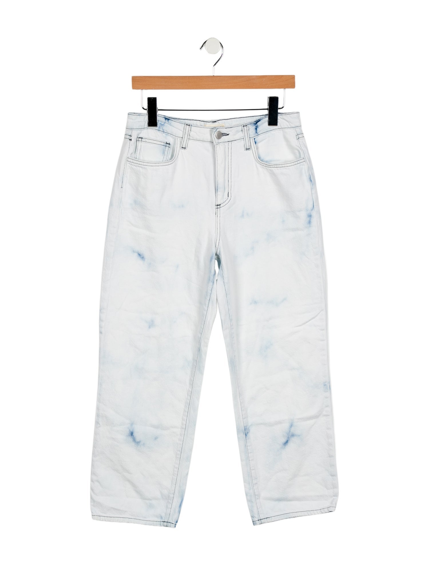 L'Agence Mid-Rise Wide Leg Jeans