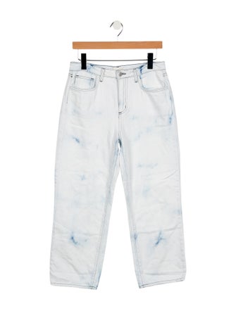 L'Agence Mid-Rise Wide Leg Jeans