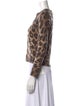 L'Agence Nylon Animal Print Sweater