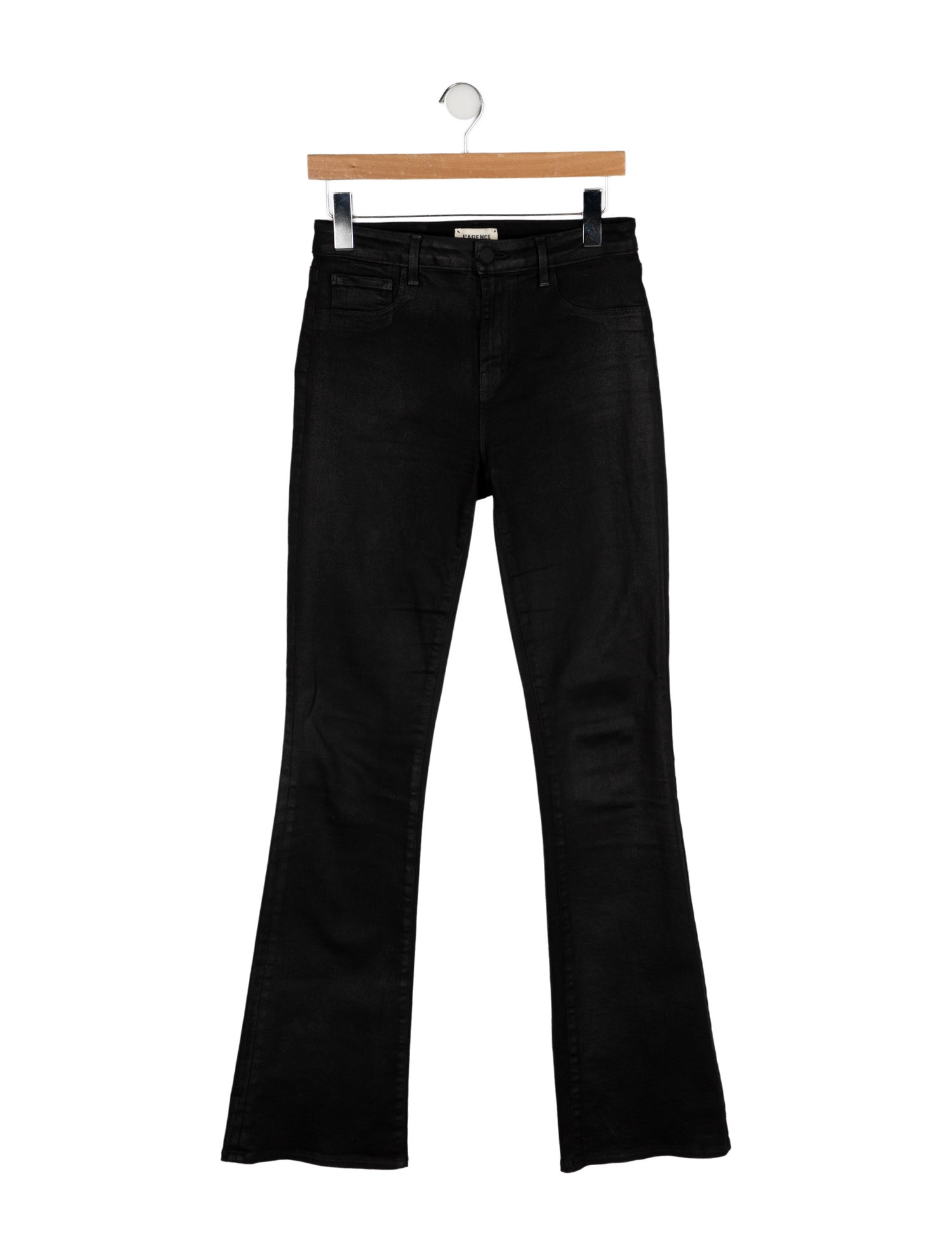 L'Agence Mid-Rise Wide Leg Jeans