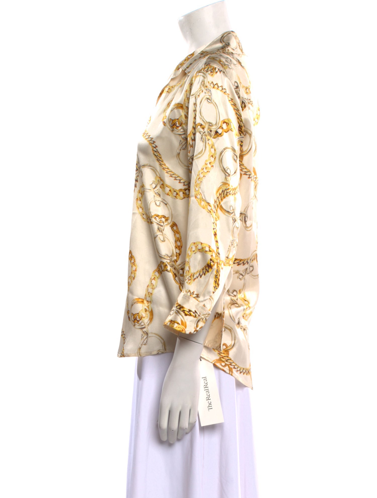 L'Agence Silk Printed Sweater