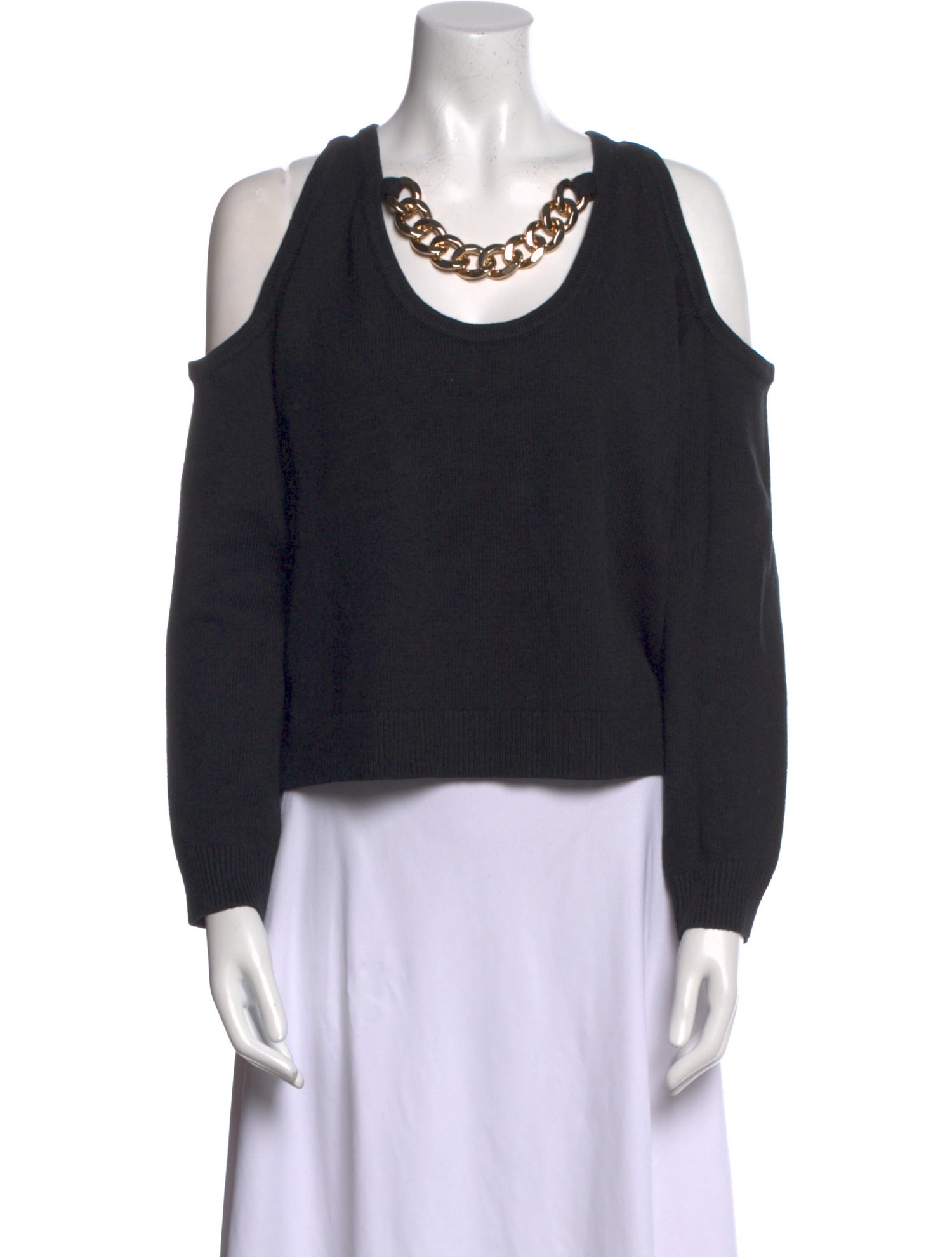 L'Agence Scoop Neck Long Sleeve Sweatshirt