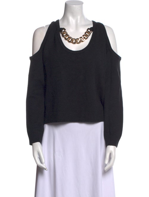 L'Agence Scoop Neck Long Sleeve Sweatshirt