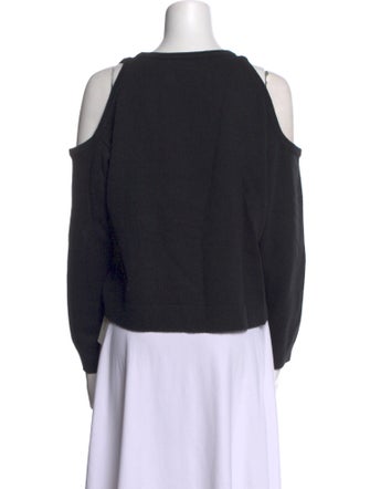 L'Agence Scoop Neck Long Sleeve Sweatshirt