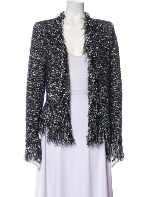 L'Agence Tweed Pattern Evening Jacket