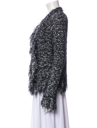 L'Agence Tweed Pattern Evening Jacket