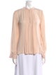 L'Agence Silk Mock Neck Blouse