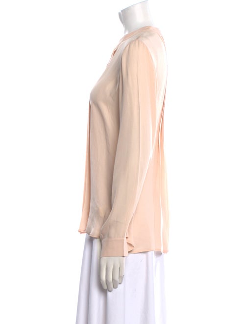 L'Agence Silk Mock Neck Blouse