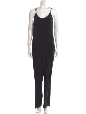 L'Agence Silk Scoop Neck Jumpsuit