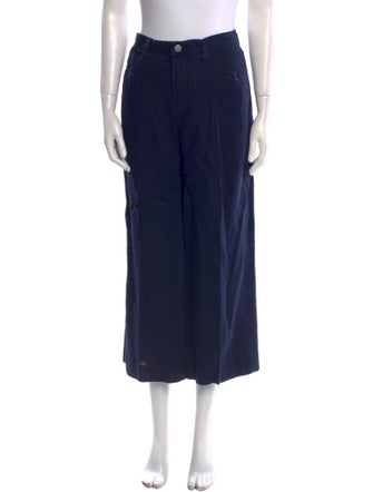 L'Agence Linen Wide Leg Pants