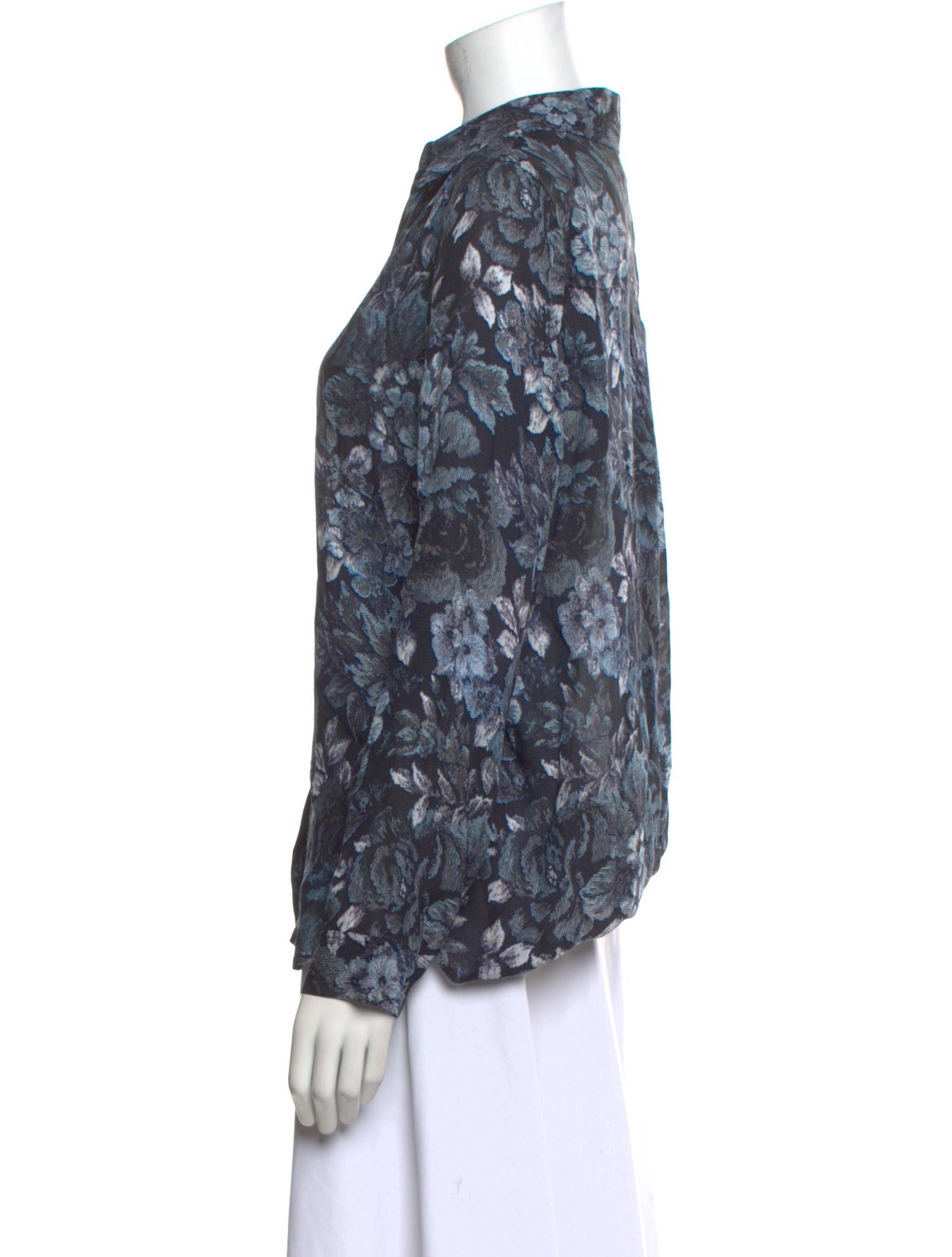 L'Agence Silk Floral Print Blouse w/ Tags