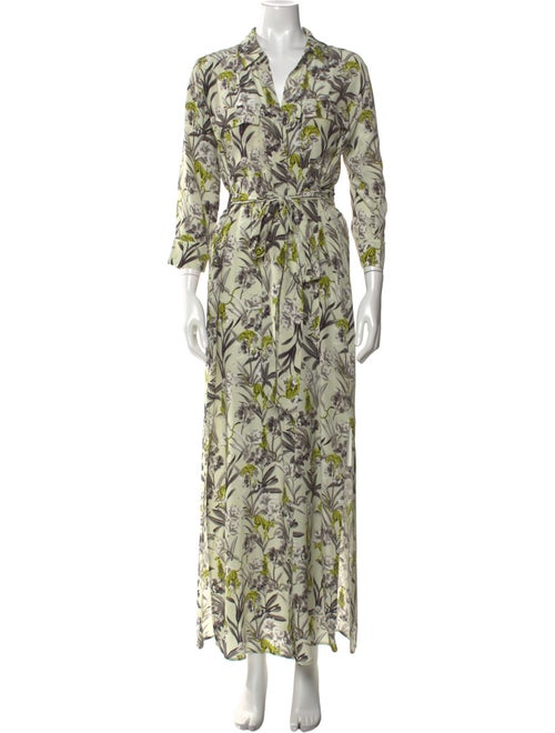 L'Agence Silk Long Dress