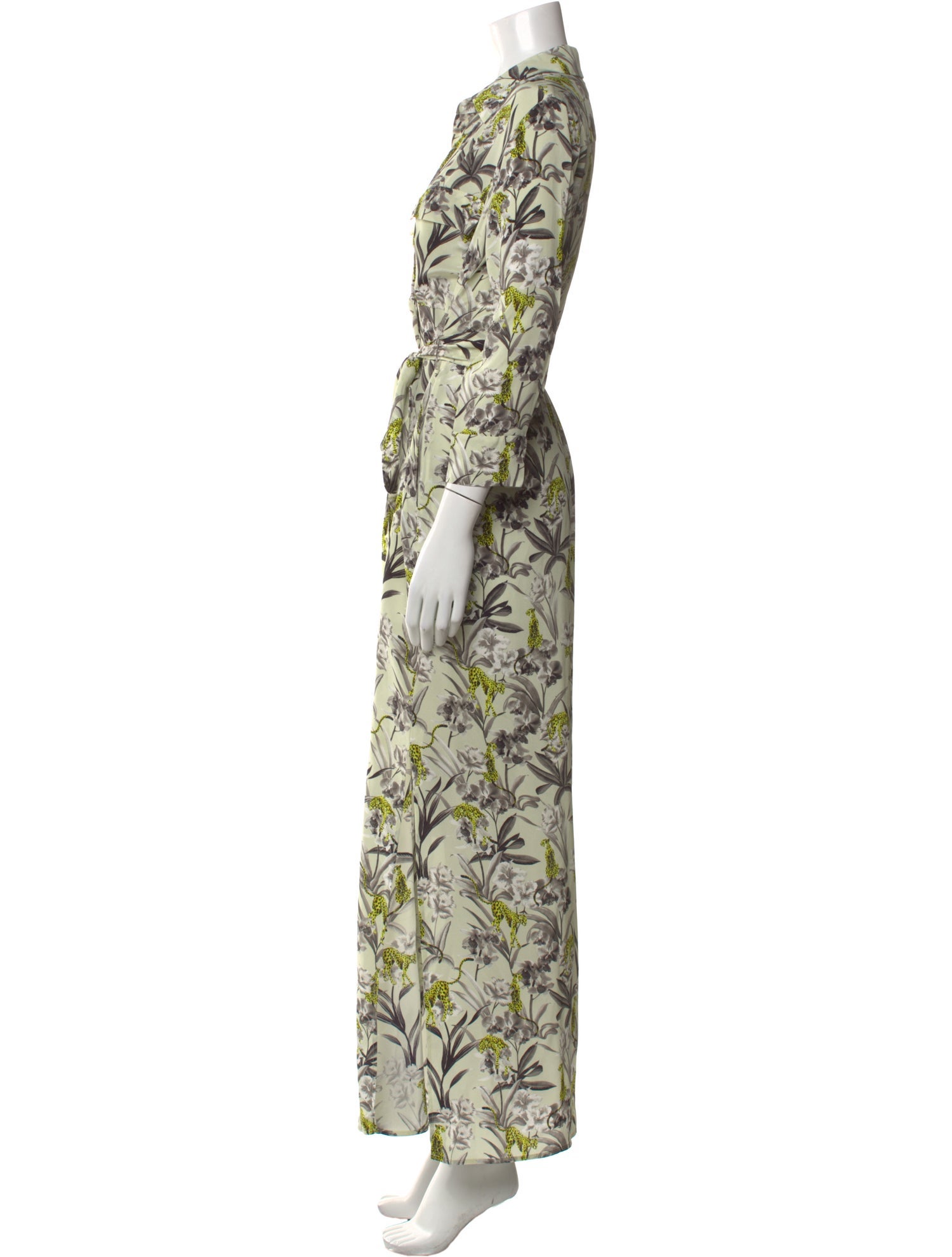 L'Agence Silk Long Dress