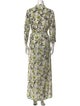L'Agence Silk Long Dress