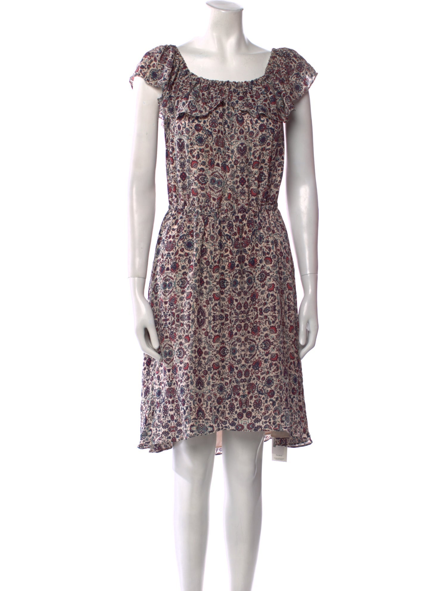 L'Agence Silk Knee-Length Dress