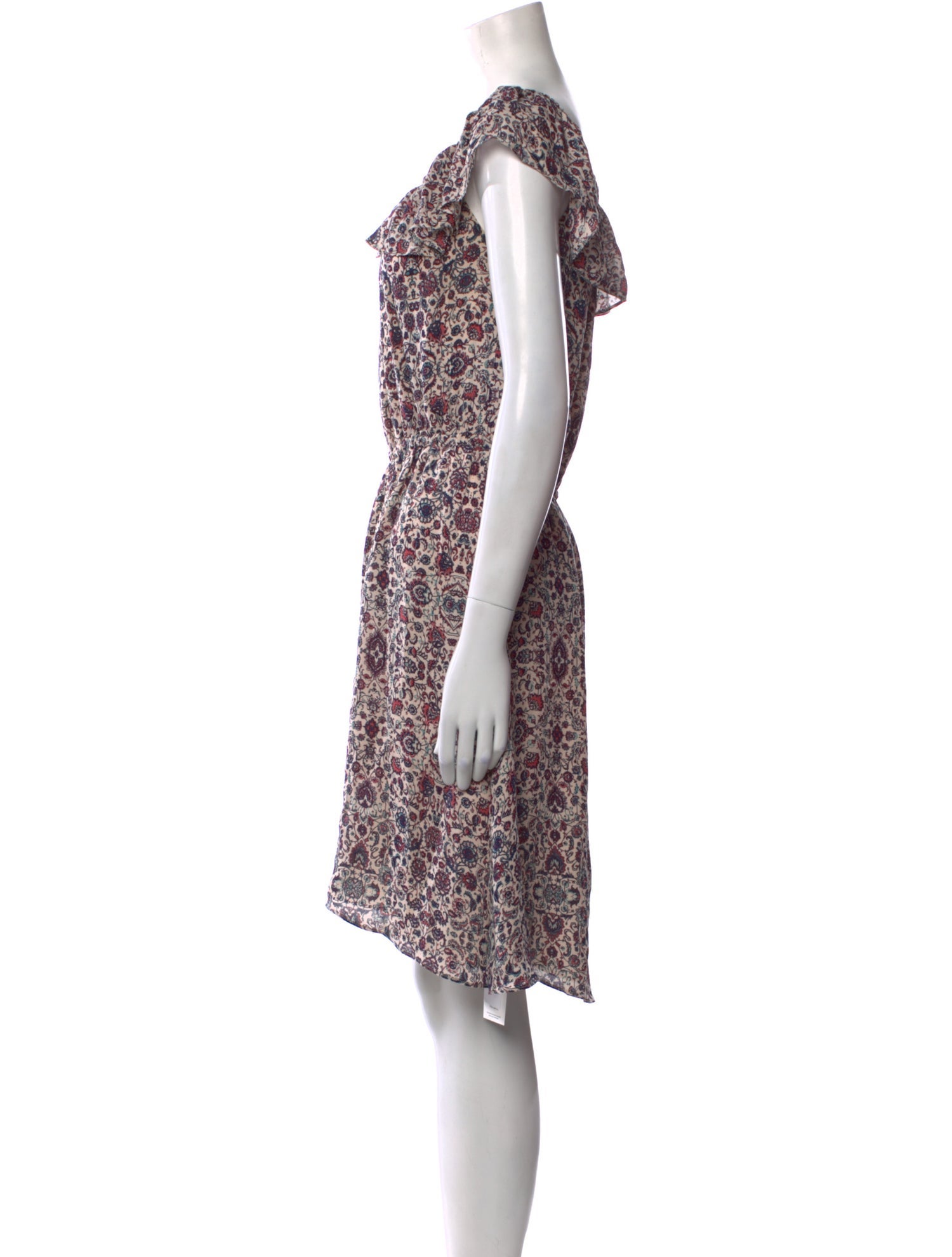 L'Agence Silk Knee-Length Dress