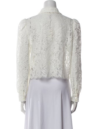 L'Agence Lace Lace Pattern Crop Top w/ Tags