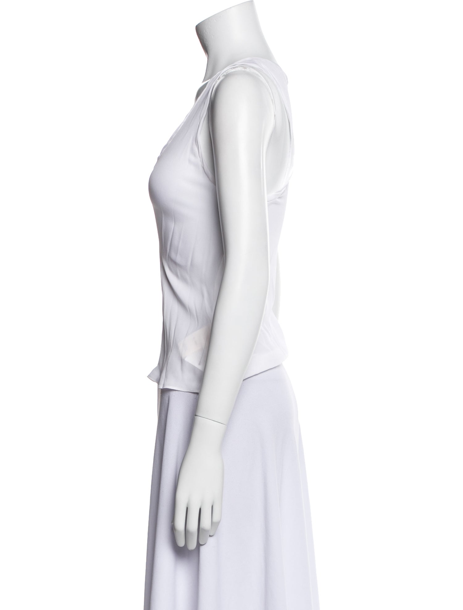 L'Agence Silk Scoop Neck Top w/ Tags