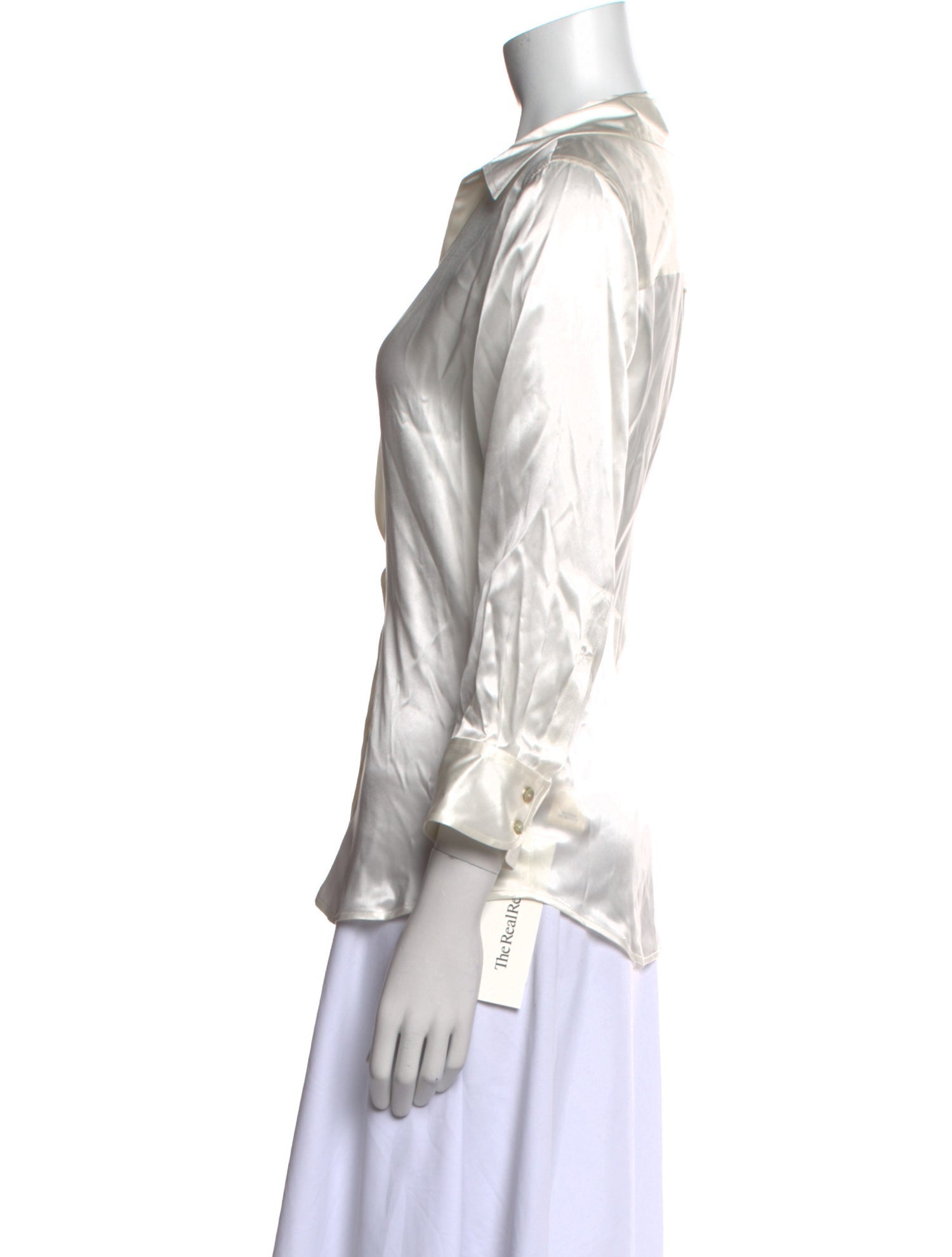 L'Agence Silk V-Neck Blouse w/ Tags