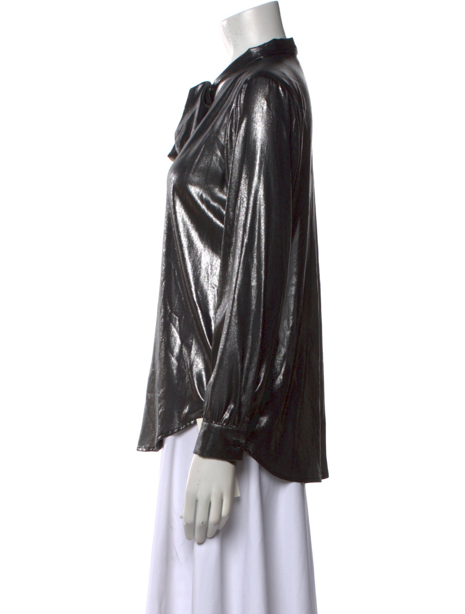 L'Agence Long Sleeve Button-Up Top