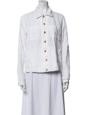 L'Agence Linen Denim Jacket