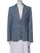L'Agence Linen Striped Blazer