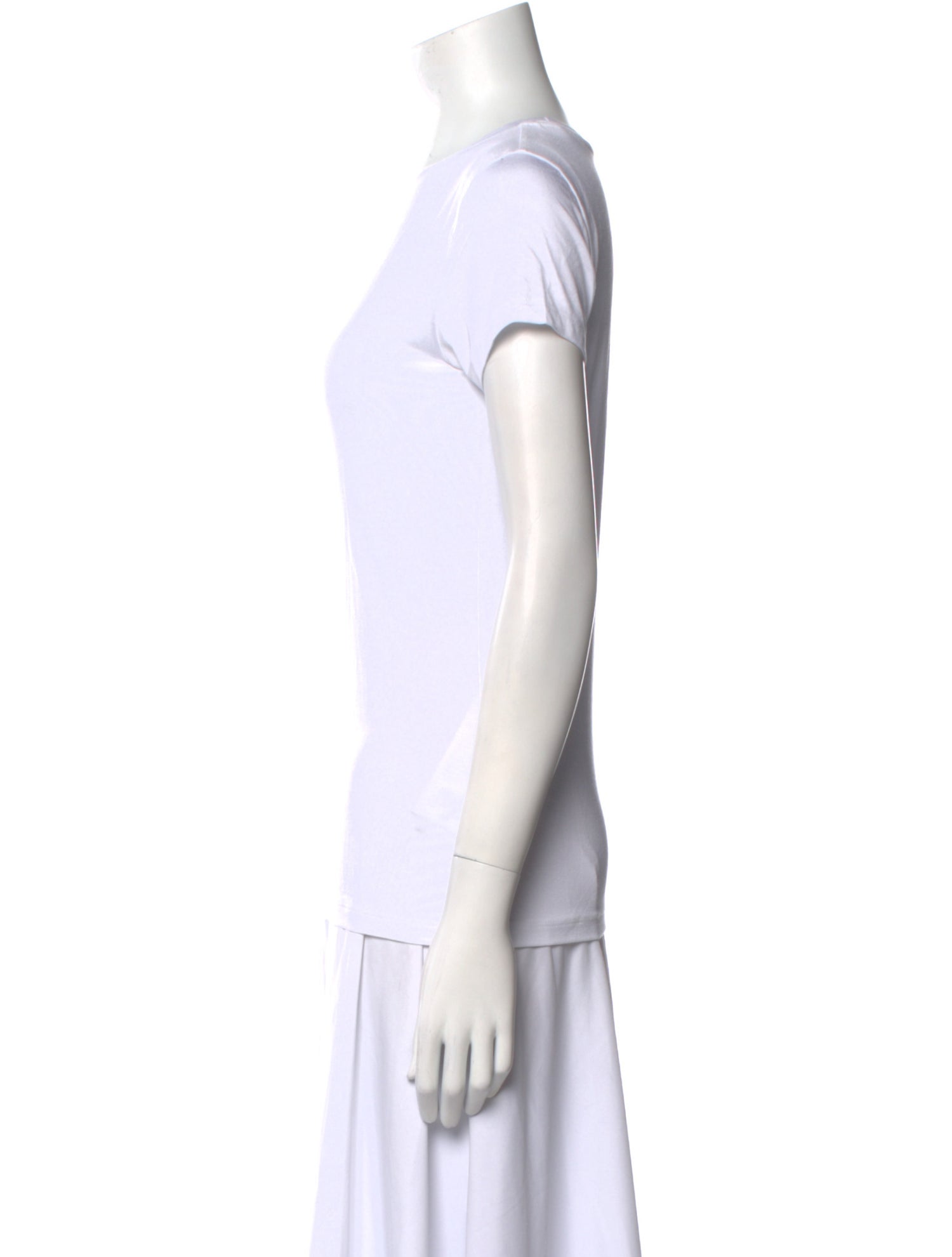 L'Agence Crew Neck Short Sleeve T-Shirt