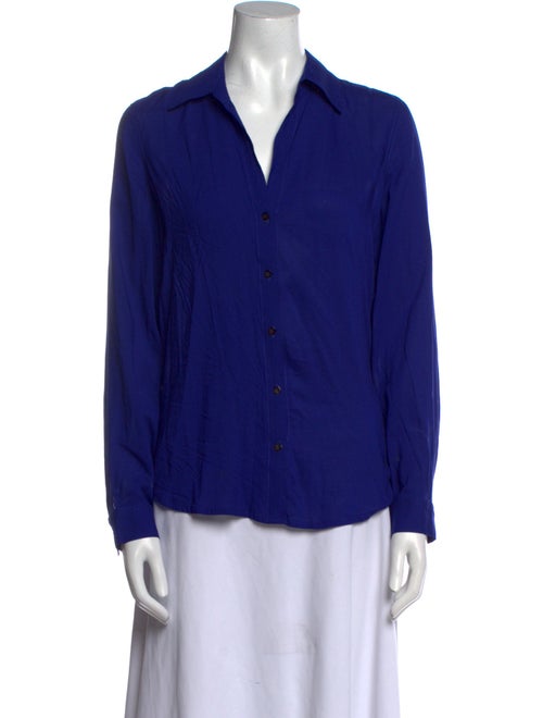 L'Agence Long Sleeve Button-Up Top