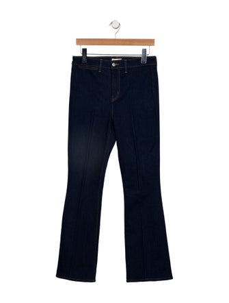 L'Agence Mid-Rise Wide Leg Jeans