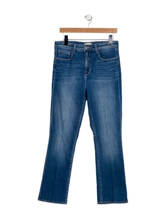 L'Agence High-Rise Straight Leg Jeans